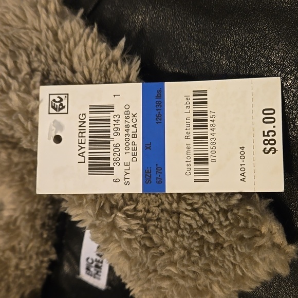 Epic Threads Black Bomber Jacket with Patches Boys Size XL - Picture 2 of 7